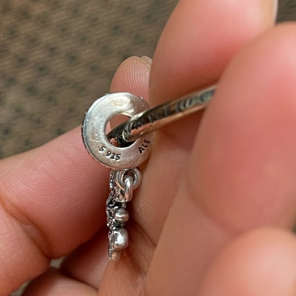 NWOT Pandora Fireworks Bangle Bracelet w/ 3 Christmas Charms EUC - Picture 13 of 17